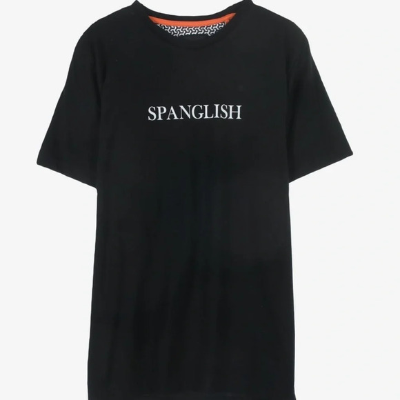 Spanglish Denim & Flower Ricky Singh Short Sleeve Funny Graphic Shirt Small Tee - Picture 1 of 10